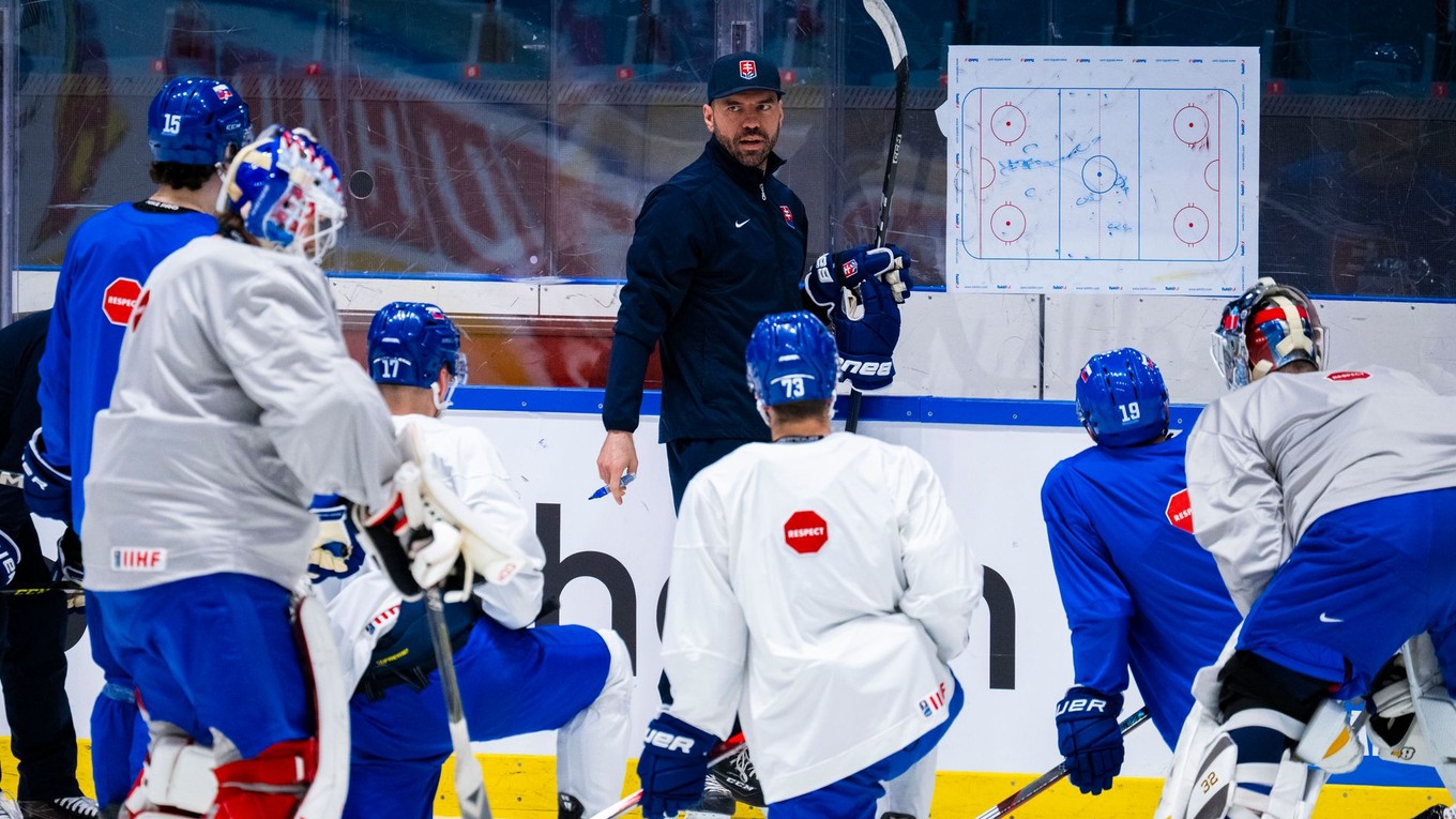 Peter Frühauf počas tréningu Slovenska