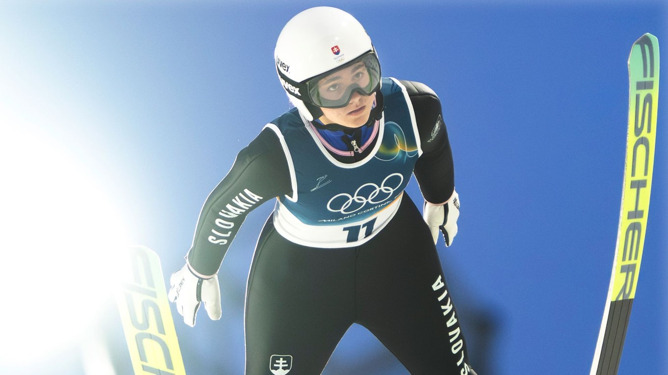 Slovenská reprezentantka v skokoch na lyžiach Mária Kira Kapustíková.