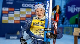 Jessie Digginsová sa teší z triumfu.