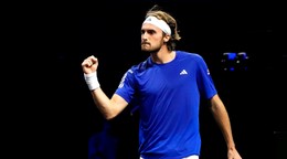 Grécky tenista Stefanos Tsitsipas z Tímu Európa.