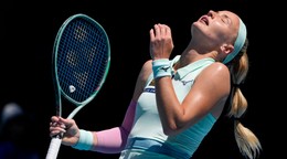 Slovenská tenistka Rebecca Šramková počas Australian Open 2025.