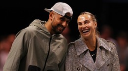 Aryna Sabalenová a Nick Kyrgios.