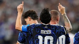 Lionel Messi oslavuje gól na MS vo futbale 2026.