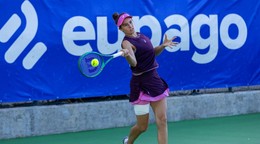 Mia Pohánková počas turnaja v Porte.