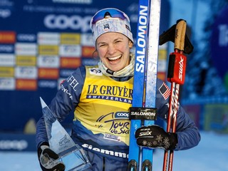 Jessie Digginsová sa teší z triumfu.