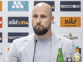 Na snímke generálny riaditeľ ŠK Slovan Bratislava Ivan Kmotrík ml.