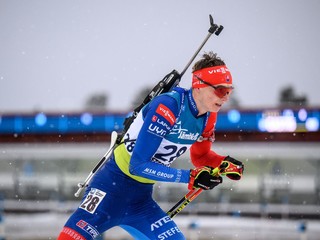 Jakub Borguľa na MS juniorov a kadetov v biatlone 2025.