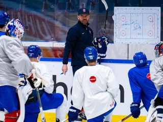 Peter Frühauf počas tréningu Slovenska