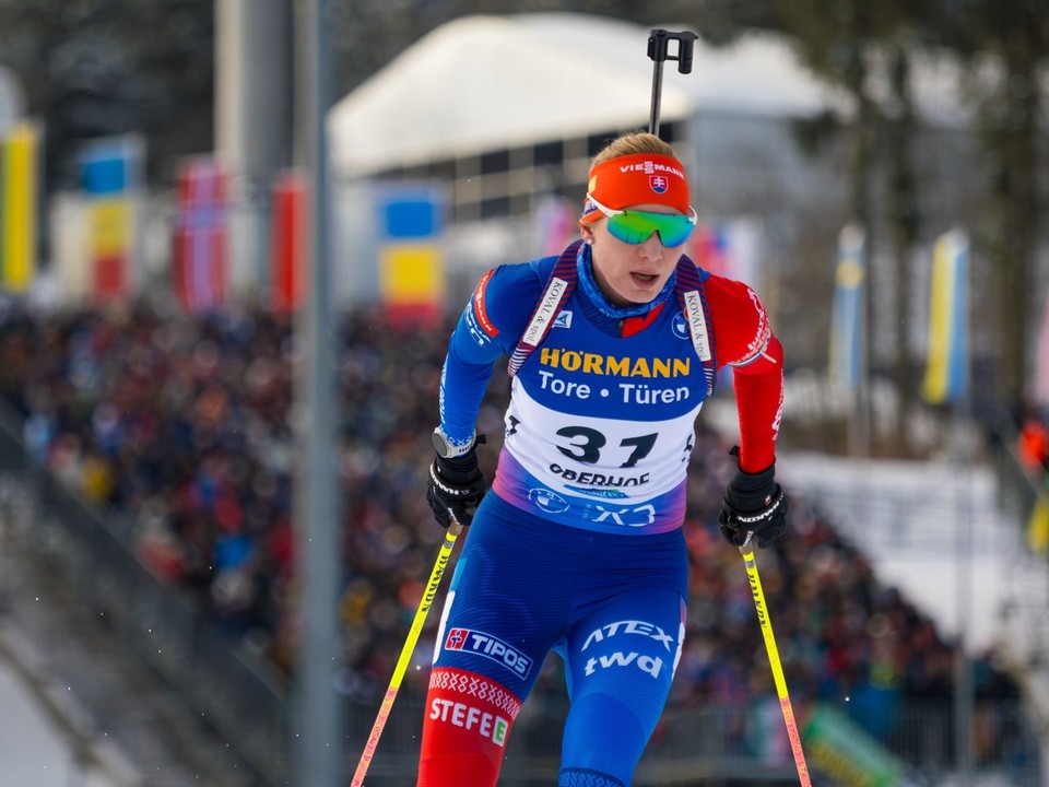 Slovenská biatlonistka Anastasia Kuzminová.