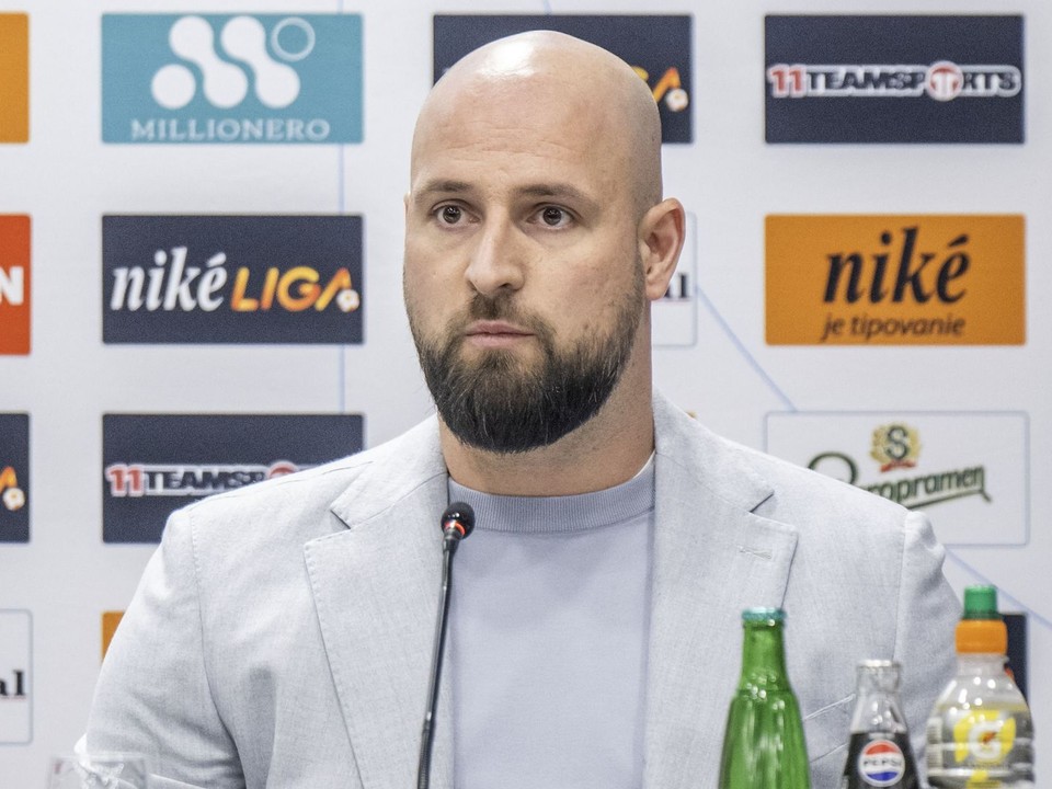 Na snímke generálny riaditeľ ŠK Slovan Bratislava Ivan Kmotrík ml.