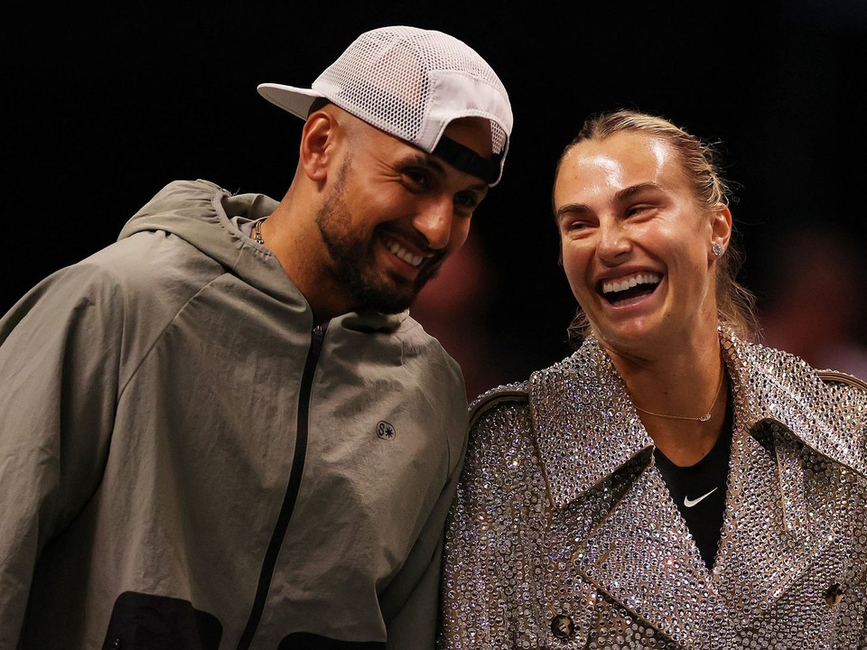 Aryna Sabalenová a Nick Kyrgios.