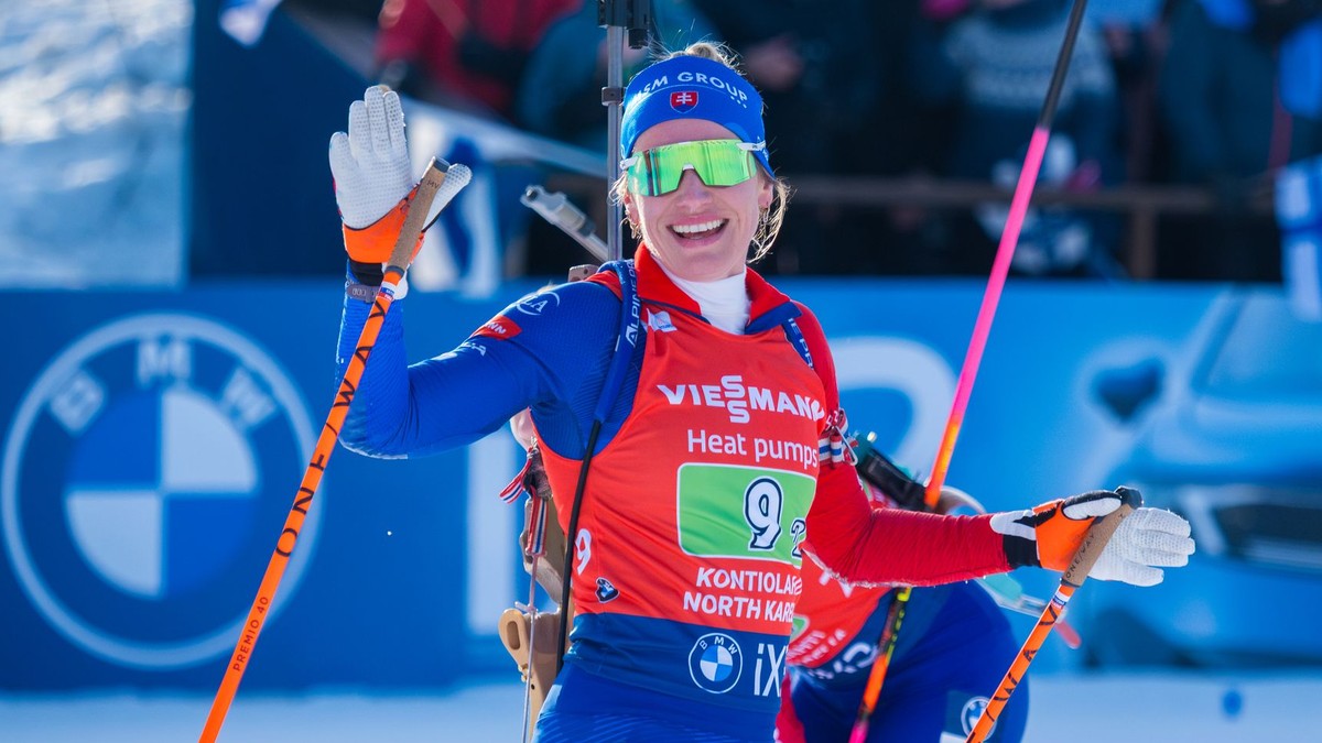Paulína Bátovská Fialková na štarte poslednej ženskej štafety v kariére. 
