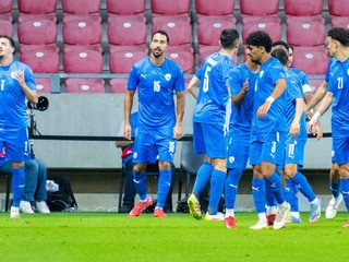 Gólová radosť izraelských futbalistov.