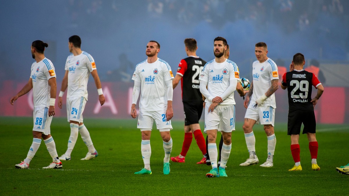 Fotka zo zápasu ŠK Slovan Bratislava - FC Spartak Trnava.