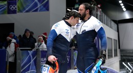 Izraelskí bobisti Adam Edelman a Menachem Chen