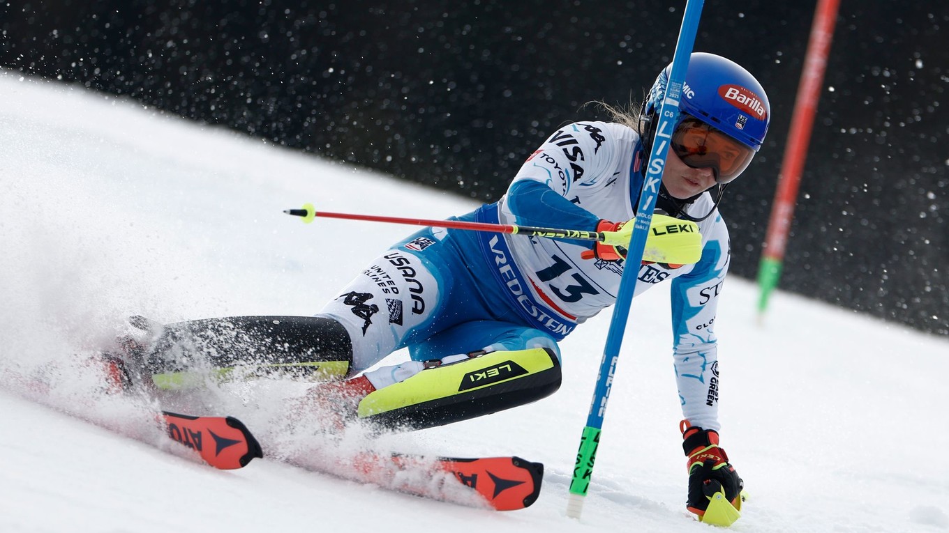 Americká lyžiarka Mikaela Shiffrinová počas MS 2025.