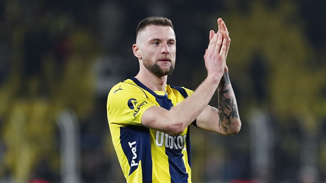 Milan Škriniar v drese Fenerbahce Istanbul.