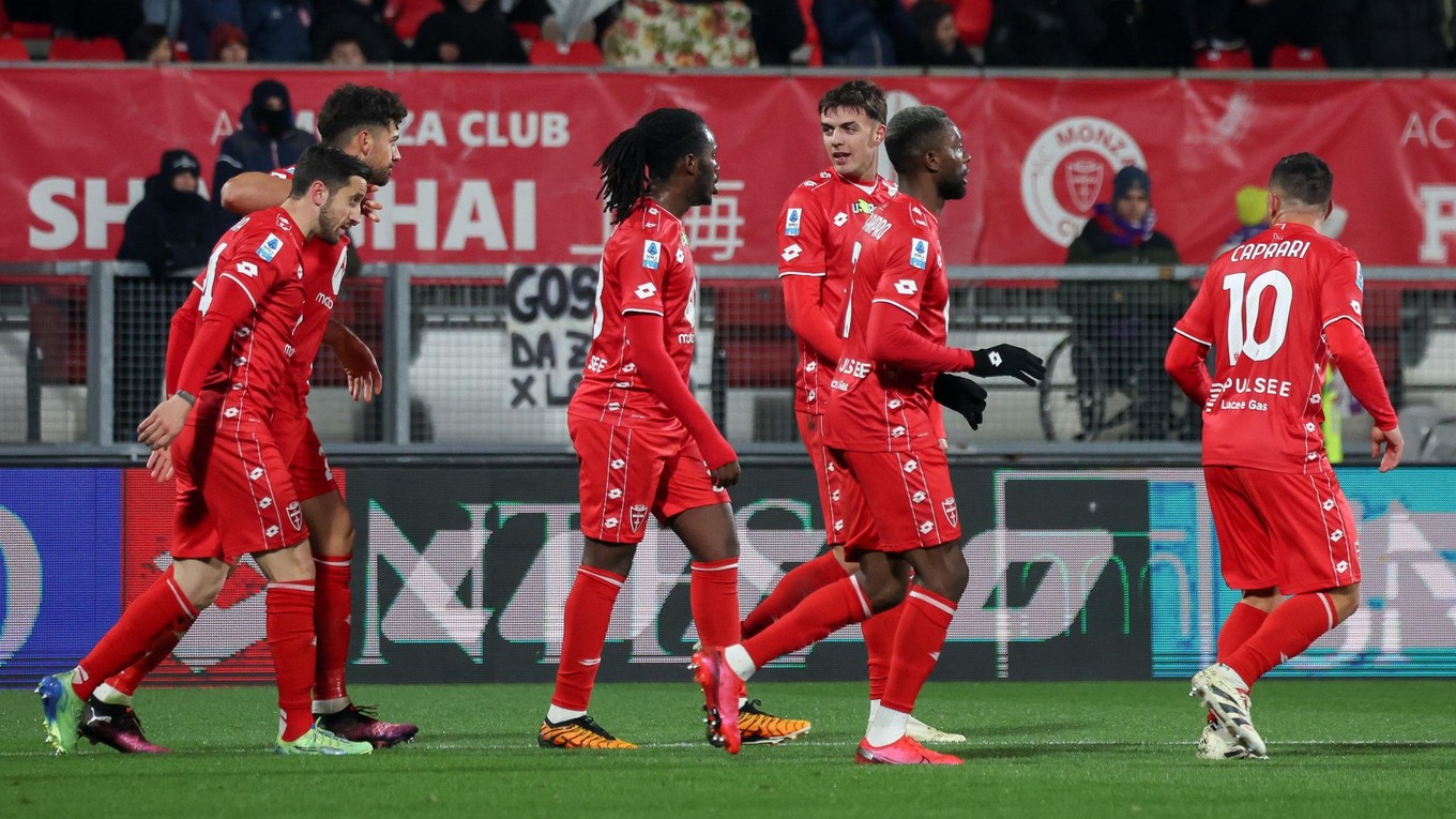 Futbalisti AC Monza.