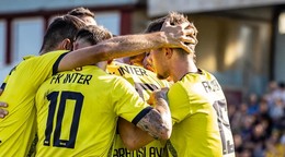 Radosť hráčov Interu Bratislava.