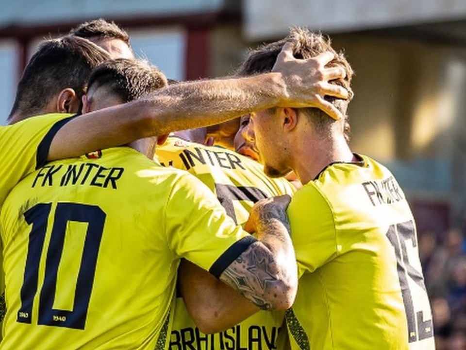 Radosť hráčov Interu Bratislava.