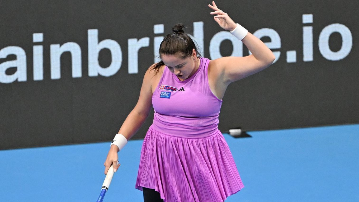 Na snímke je slovenská tenistka Viktória Hrunčáková.