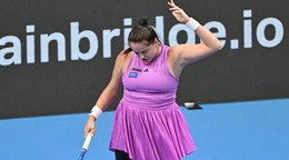 Na snímke je slovenská tenistka Viktória Hrunčáková.