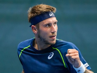 Na snímke slovenský daviscupový reprezentant Alex Molčan.