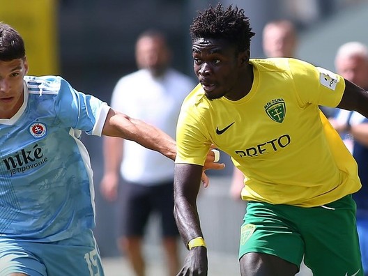 Momentka zo zápasu MŠK Žilina B - ŠK Slovan Bratislava U21.