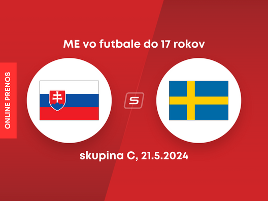 Slovensko U17- Švédsko U17: ONLINE prenos zo zápasu ME vo futbale do 17 rokov