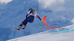 Pád Vonnovej počas zjazdu na ZOH 2026