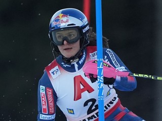 Zrinka Ljutičová počas slalomu v stredisku Semmering 2024.