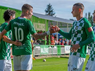 Futbalisti OFK Dynamo Malženice.