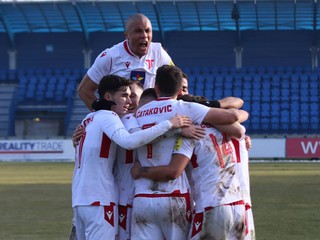 Radosť hráčov AS Trenčín.