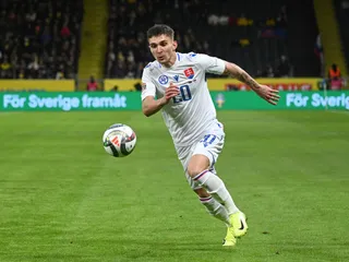 Dávid Ďuriš v drese slovenskej reprezentácie. 