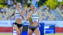 Slovenská reprezentantka v behu na 800 metrov Gabriela Gajanová počas mítingu P-T-S 2025.