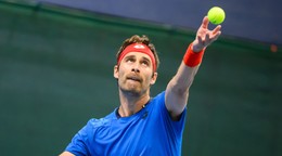 Na snímke slovenský daviscupový reprezentant Norbert Gombos.