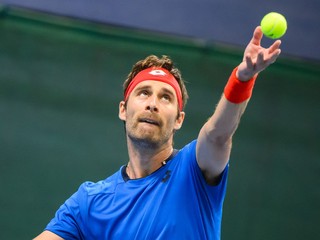 Na snímke slovenský daviscupový reprezentant Norbert Gombos.