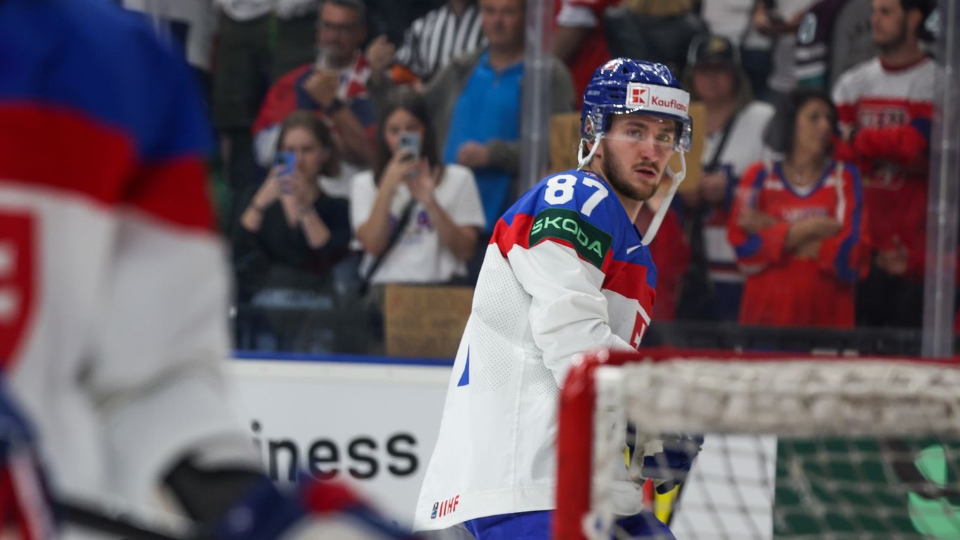 Pavol Regenda pred zápasom Slovensko - Kanada vo štvrťfinále MS v hokeji 2024.