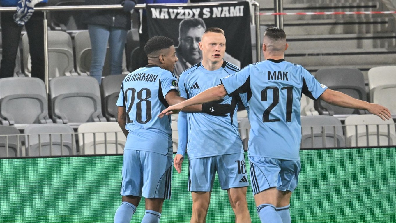 Futbalisti Slovana Bratislava.