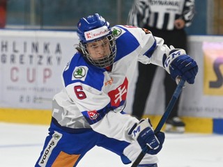 Viliam Kmec vo finále Hlinka Gretzky Cup 2021.
