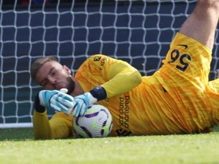 Brankár Vítězslav Jaroš  zápase Crystal Palace - Liverpool FC v 7. kole Premier League.