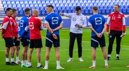 Tréning slovenskej futbalovej reprezentácie