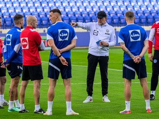 Tréning slovenskej futbalovej reprezentácie