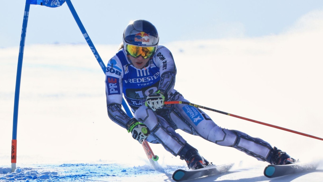 Na snímke je česká lyžiarka Ester Ledecká. 