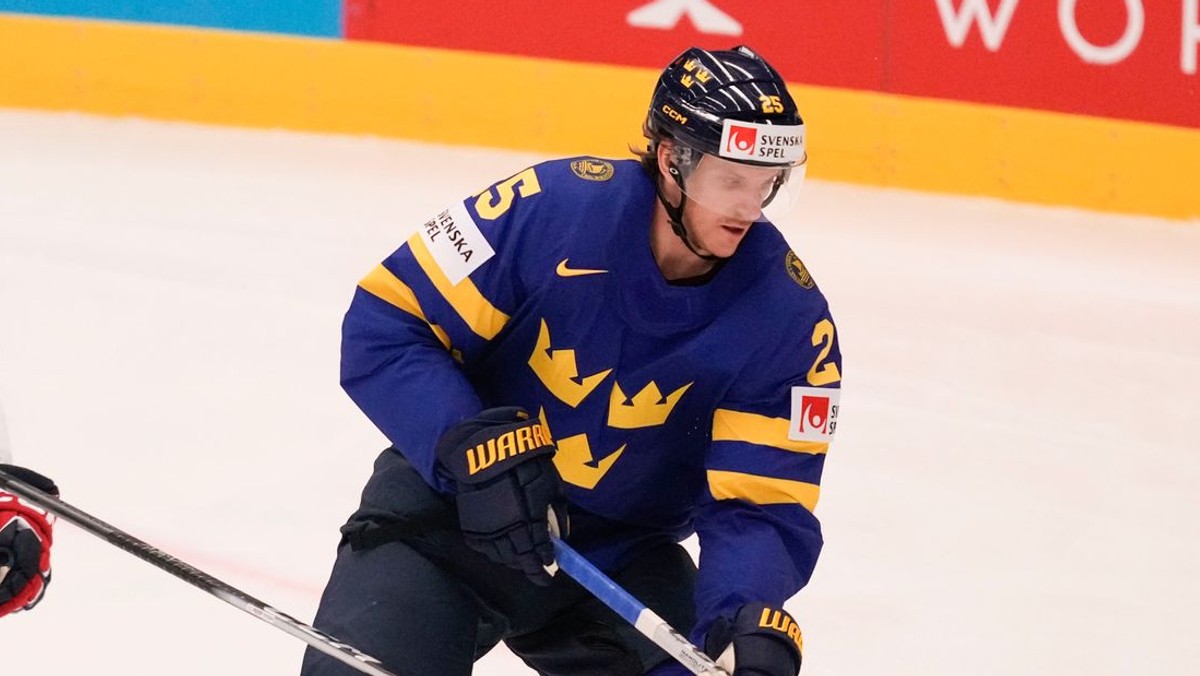 Švédsky obranca Jonas Brodin.