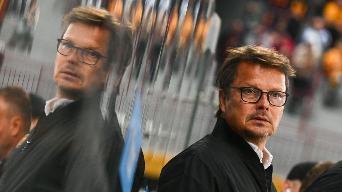 Tréner HK Dukla Trenčín Tommi Hämäläinen.