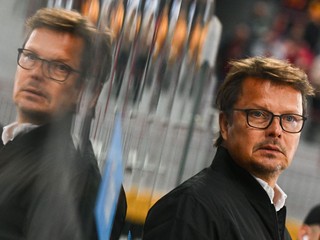 Tréner HK Dukla Trenčín Tommi Hämäläinen.