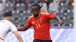 Jérémy Doku v drese Belgicka.
