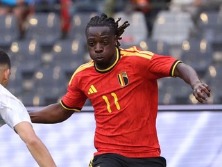 Jérémy Doku v drese Belgicka.
