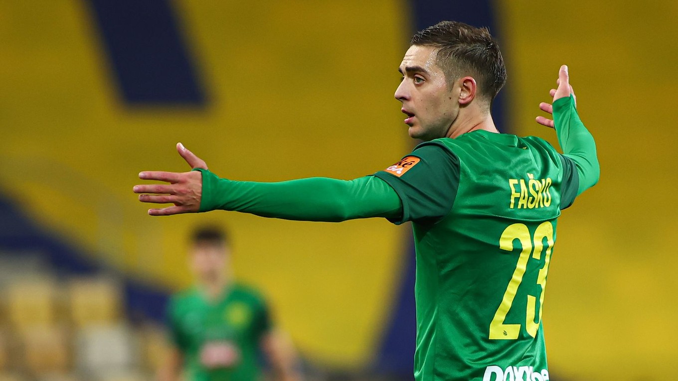 Futbalista MŠK Žilina Michal Faško.